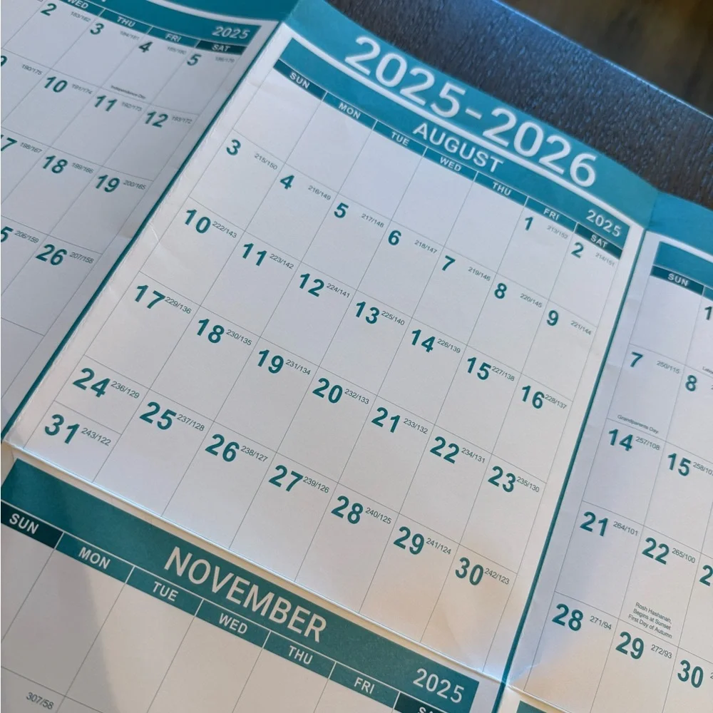 ❌ 2025-2026 Wall Calendar- NEW!